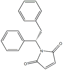 (-)-N-[(S)-1,2-Diphenylethyl]maleimide Struktur