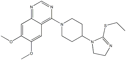 1-[1-(6,7-Dimethoxyquinazolin-4-yl)piperidin-4-yl]-2-(ethylthio)-2-imidazoline Struktur