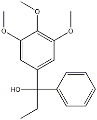 1-(3,4,5-Trimethoxyphenyl)-1-(phenyl)-1-propanol Struktur