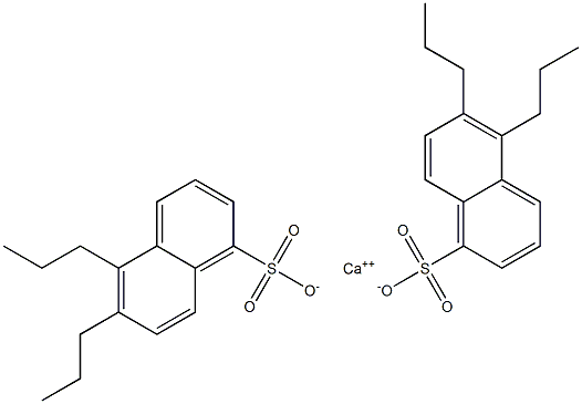 Bis(5,6-dipropyl-1-naphthalenesulfonic acid)calcium salt Struktur