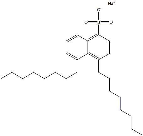 4,5-Dioctyl-1-naphthalenesulfonic acid sodium salt Struktur