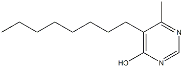 6-Methyl-5-octyl-4-pyrimidinol Struktur