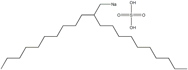 Sulfuric acid 2-decyldodecyl=sodium salt Struktur