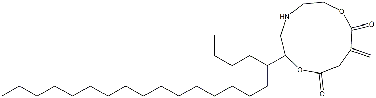 5-Henicosyl-10-methylene-5-aza-2,8-dioxacycloundecane-1,9-dione Struktur