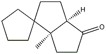 (1R,5R)-1-Methylspiro[bicyclo[3.3.0]octane-2,1'-cyclopentan]-6-one Struktur