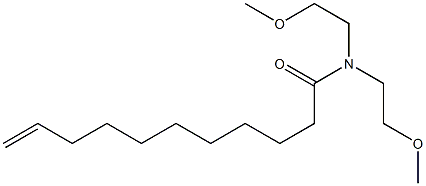 N,N-Bis(2-methoxyethyl)-10-undecenamide Struktur