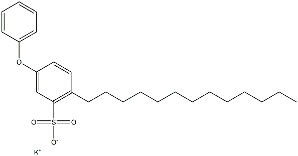 3-Phenoxy-6-tridecylbenzenesulfonic acid potassium salt Struktur