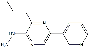 3-Propyl-5-(3-pyridinyl)-2-hydrazinopyrazine Struktur