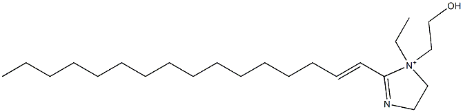 1-Ethyl-2-(1-hexadecenyl)-1-(2-hydroxyethyl)-2-imidazoline-1-ium Struktur