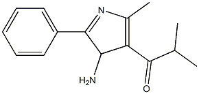 1-(4-Amino-2-methyl-5-phenyl-4H-pyrrol-3-yl)-2-methyl-1-propanone Struktur