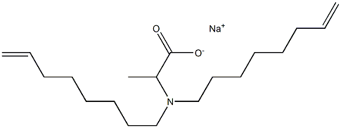 2-[Di(7-octenyl)amino]propanoic acid sodium salt Struktur