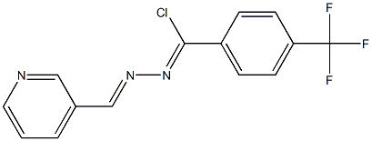 3-Pyridinecarbaldehyde [chloro(4-trifluoromethylphenyl)methylene]hydrazone Struktur