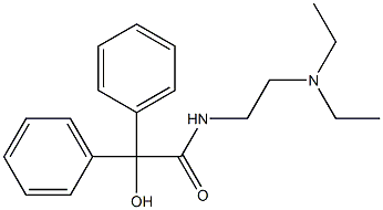 N-[2-(Diethylamino)ethyl]benzilamide Struktur