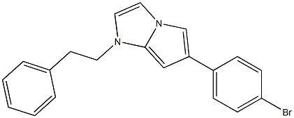 6-(4-Bromophenyl)-1-phenethyl-1H-pyrrolo[1,2-a]imidazole Struktur