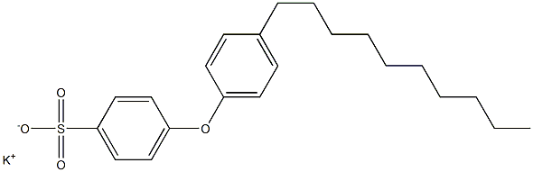 4-(4-Decylphenoxy)benzenesulfonic acid potassium salt Struktur