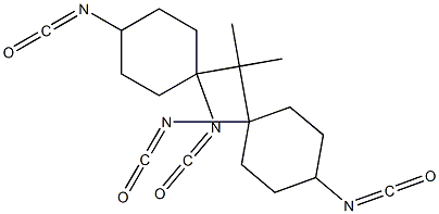 Isopropylidenebis(4,1-cyclohexanediyl)diisocyanate Struktur