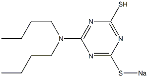 2-(Dibutylamino)-6-(sodiothio)-1,3,5-triazine-4-thiol Struktur