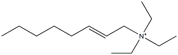 N,N,N-Triethyl-2-octen-1-aminium Struktur