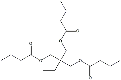 Dibutyric acid 2-ethyl-2-[(butyryloxy)methyl]-1,3-propanediyl ester Struktur