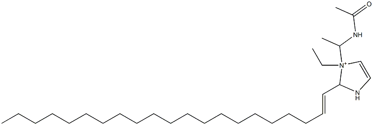 1-[1-(Acetylamino)ethyl]-1-ethyl-2-(1-henicosenyl)-4-imidazoline-1-ium Struktur