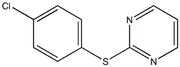 4-Chlorophenyl 2-pyrimidinyl sulfide Struktur