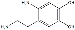 2-Amino-4,5-dihydroxyphenethylamine Struktur