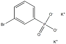 3-Bromophenylphosphonic acid dipotassium salt Struktur