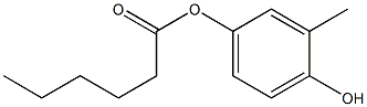 Hexanoic acid 4-hydroxy-3-methylphenyl ester Struktur