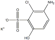 3-Amino-2-chloro-6-hydroxybenzenesulfonic acid potassium salt Struktur