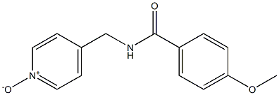 4-(4-Methoxybenzoylaminomethyl)pyridine 1-oxide Struktur