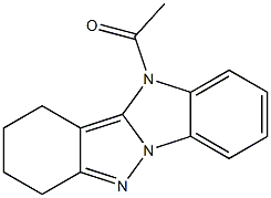 4-Acetyl-2,3-tetramethylene-4H-pyrazolo[1,5-a]benzimidazole Struktur