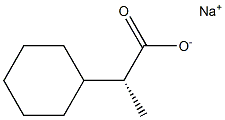 [R,(-)]-2-Cyclohexylpropionic acid sodium salt Struktur