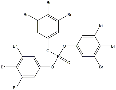 Phosphoric acid tris(3,4,5-tribromophenyl) ester Struktur