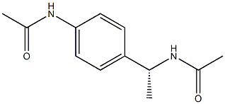 (+)-4'-[(R)-1-(Acetylamino)ethyl]acetanilide Struktur