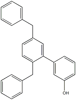 3-(2,5-Dibenzylphenyl)phenol Struktur