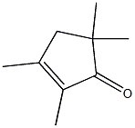 2,3,5,5-Tetramethylcyclopenta-2-en-1-one Struktur