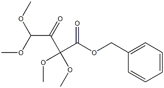 2,2,4,4-Tetramethoxy-3-oxobutanoic acid benzyl ester Struktur