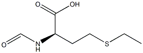 (R)-4-(Ethylthio)-2-(formylamino)butanoic acid Struktur