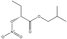 [R,(+)]-2-Nitrooxybutyric acid isobutyl ester Struktur