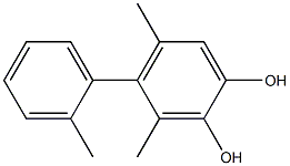 3,5-Dimethyl-4-(2-methylphenyl)benzene-1,2-diol Struktur