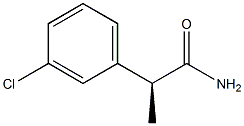 [S,(+)]-2-(m-Chlorophenyl)propionamide Struktur