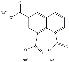 1,3,8-Naphthalenetricarboxylic acid trisodium salt Struktur