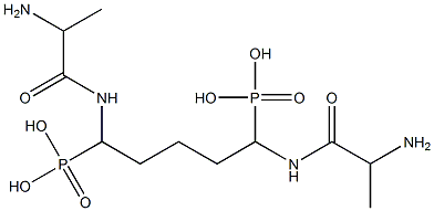 [1,5-Bis[(2-aminopropionyl)amino]pentane-1,5-diyl]bisphosphonic acid Struktur