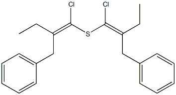 Benzyl(1-chloro-1-butenyl) sulfide Struktur