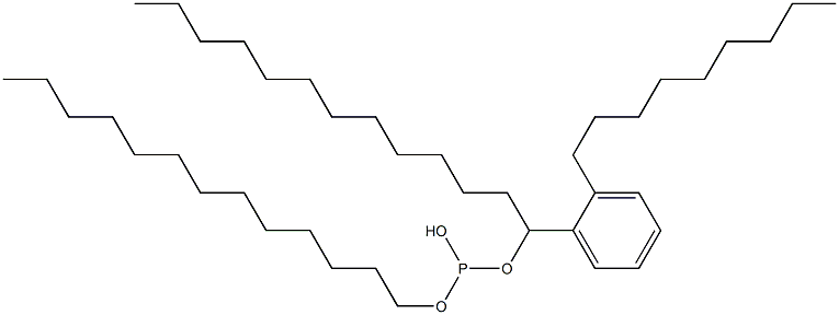 Mono(nonylphenyl)-di(tridecyl)phosphite Struktur