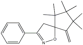 6,6,7,7,8,8-Hexamethyl-9-methylene-3-phenyl-1-oxa-2-azaspiro[4.4]nonan-2-ene Struktur