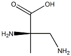 (R)-2,3-Diamino-2-methylpropionic acid Struktur