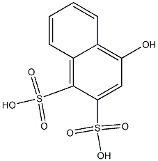 4-Hydroxy-1,2-naphthalenedisulfonic acid Struktur