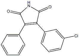 2-(3-Chlorophenyl)-3-phenylmaleimide Struktur