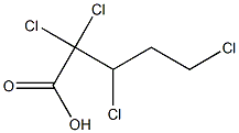 2,2,3,5-Tetrachlorovaleric acid Struktur